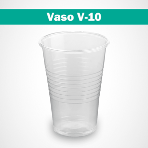 vasos de plastico transparente tipo 10