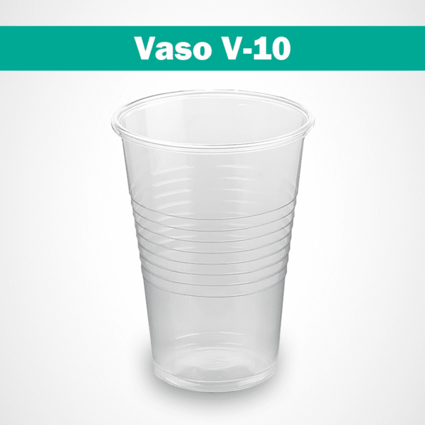 vasos de plastico transparente tipo 10